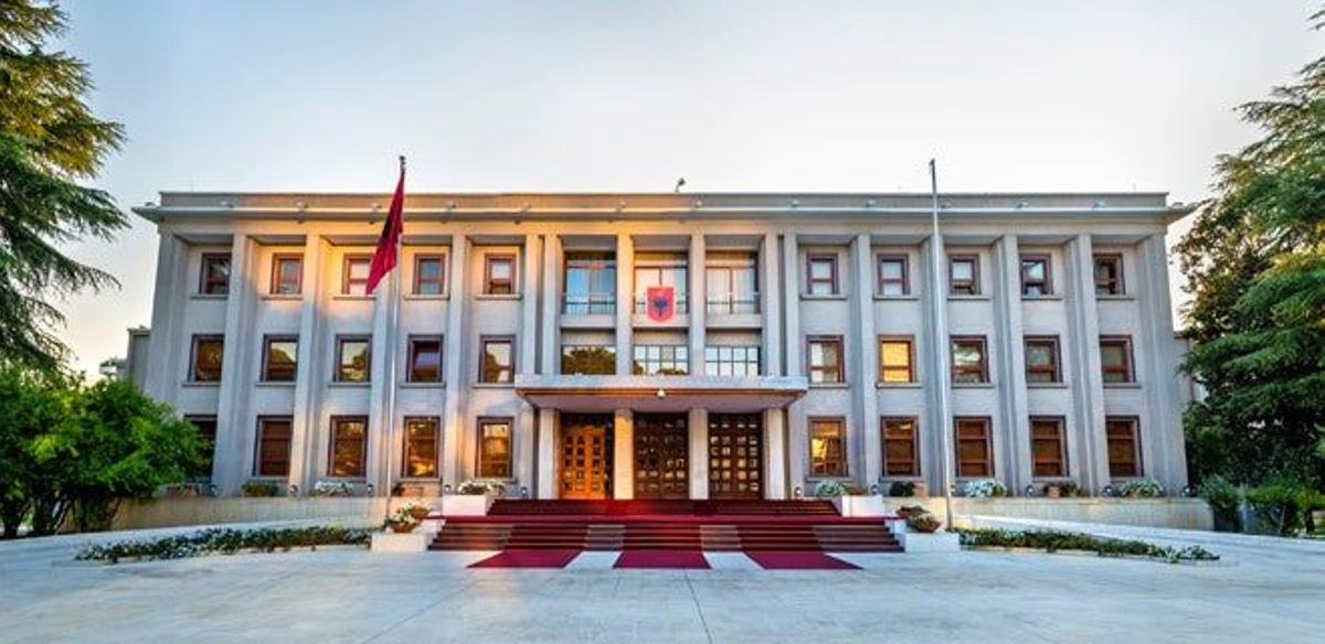Palacio presidencial de Tirana.