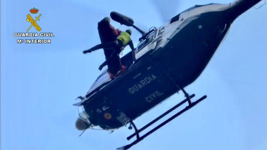 La Guardia Civil rescata a un barranquista en la Garganta de la Hoz de Madrigal