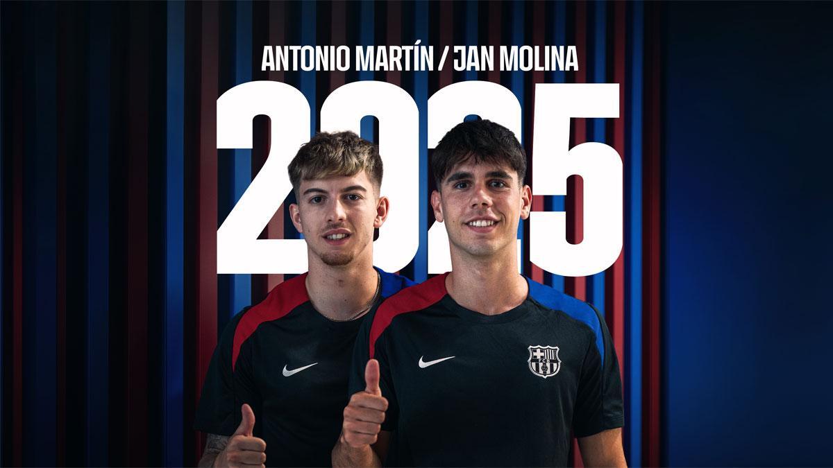Antonio Martín y Jan Molina, hasta 2025