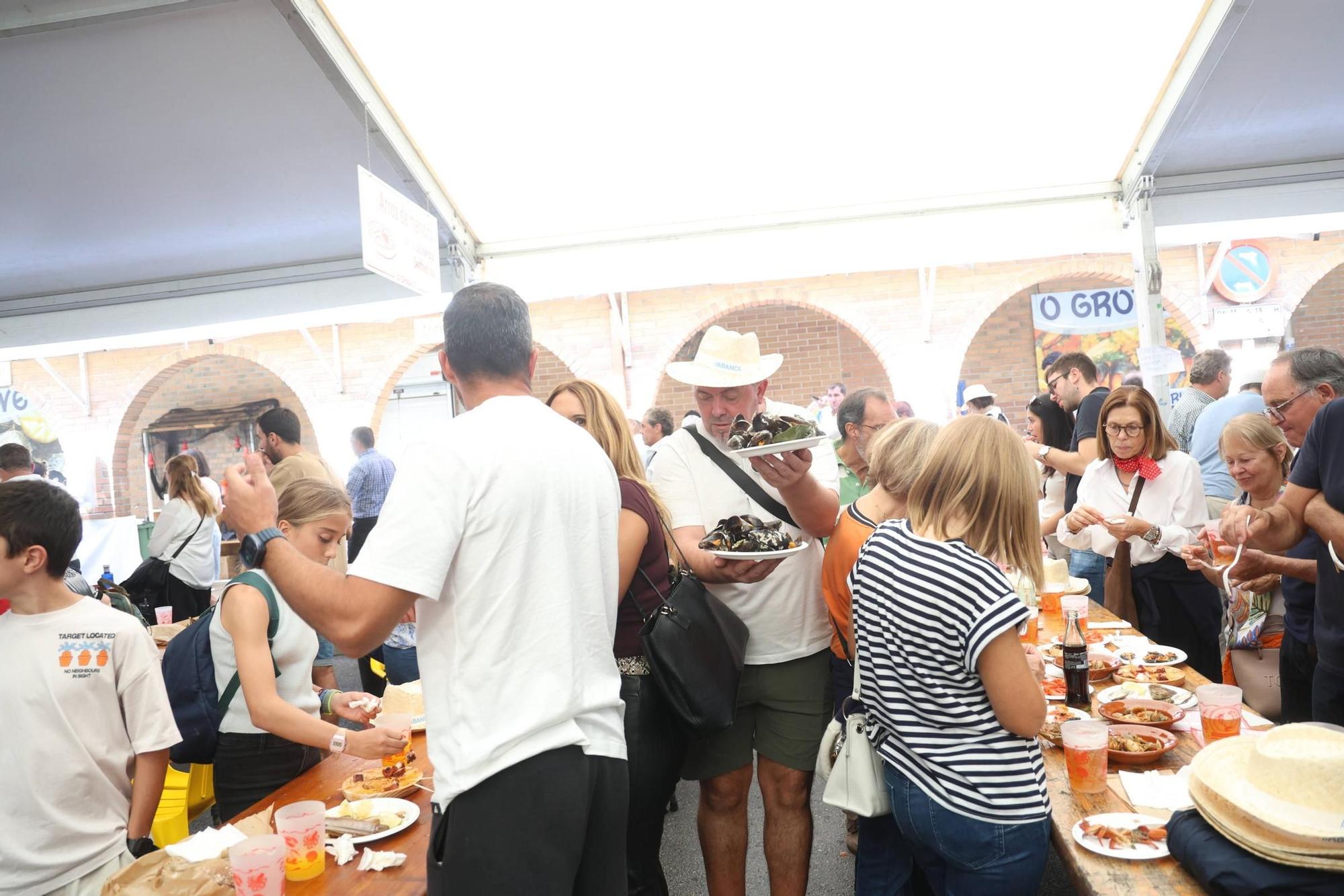 La Festa do Marisco de O Grove, esta mañana.