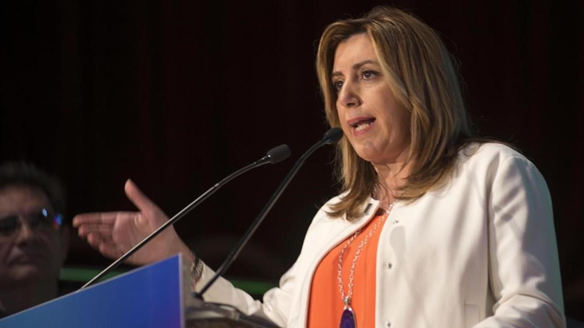 La presidenta de Andalucía, Susana Díaz, en un acto en Úbeda (Jaén).