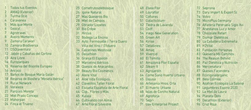 Expositores que participan en la feria Naturalezas.