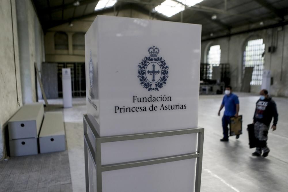 Preparativos Premios Princesa en la Fábrica de armas de La Vega