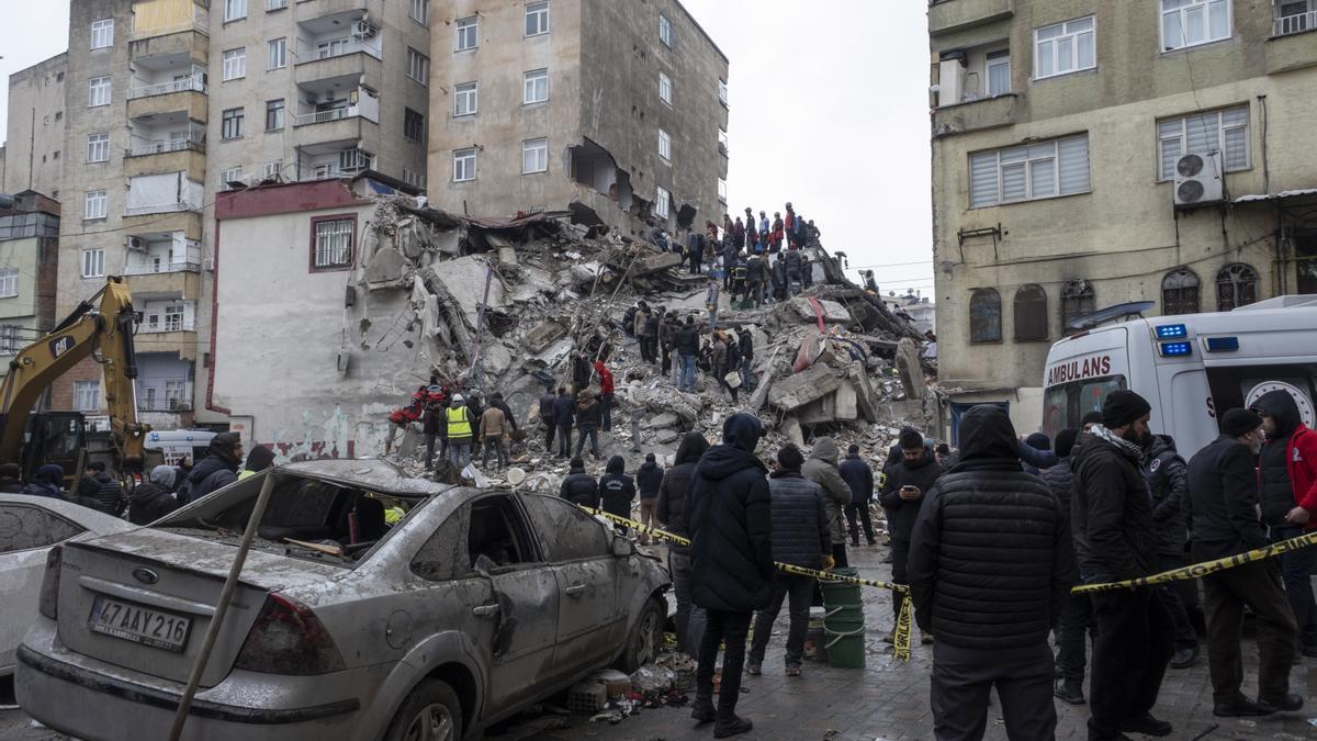 Efectos devastadores del terremoto registrado en Turquía.