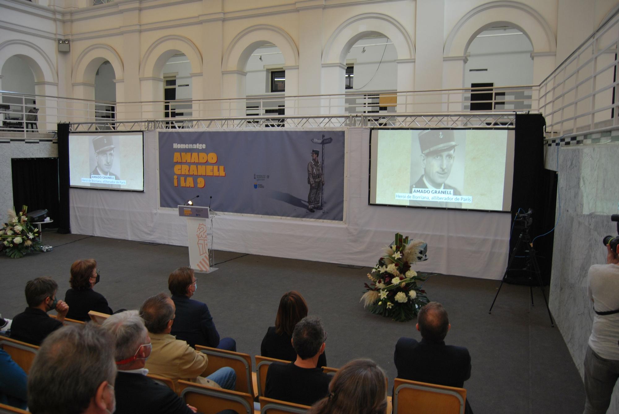 Ximo Puig preside el homenaje a Amado Granell, el burrianense que liberó París de los nazis