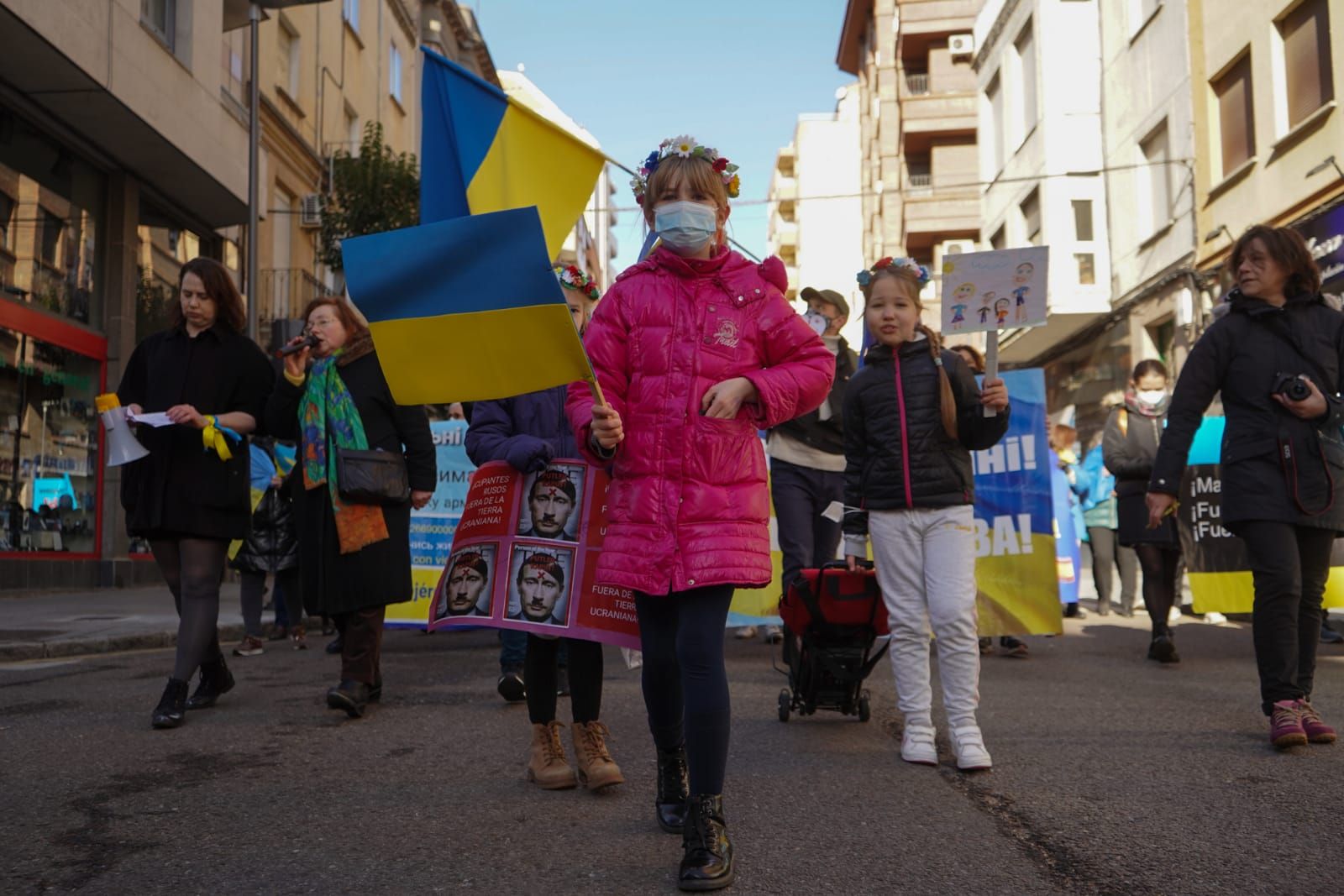 GALERÍA | Las mejores fotos de la manifestación en Zamora de la comunidad ucraniana contra la guerra