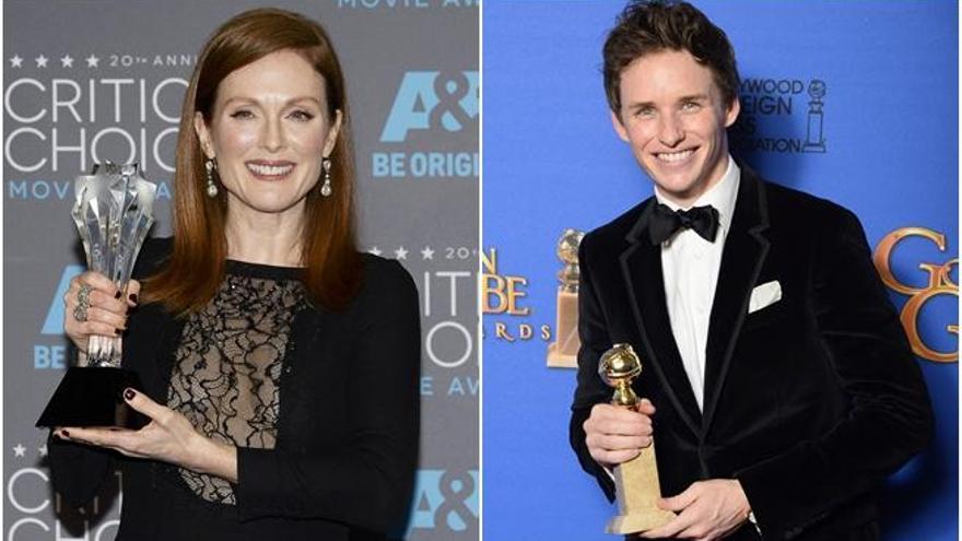 Moore y Redmayne, candidatos al Oscar.