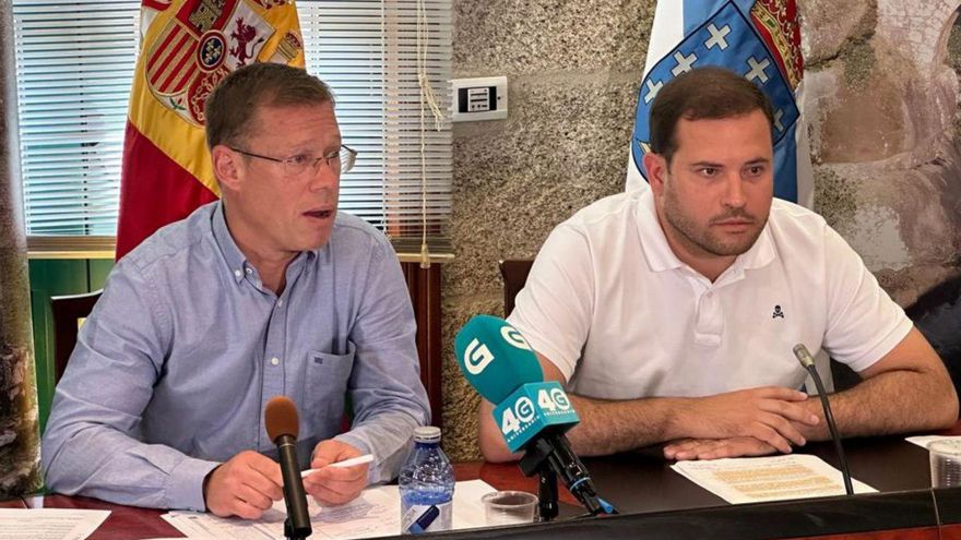 David Carrera y Jorge Cubela, ayer, en su comparecencia.