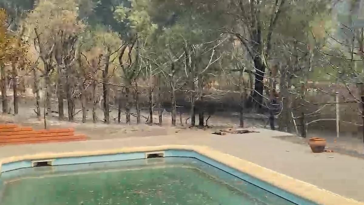 La vivienda de una asturiana en Ávila, afectada por los incendios: "La edificación quedó intacta de milagro"