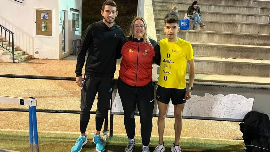 Llopis, Prats y Camarena, el lunes en la pista de atletismo de Gandia