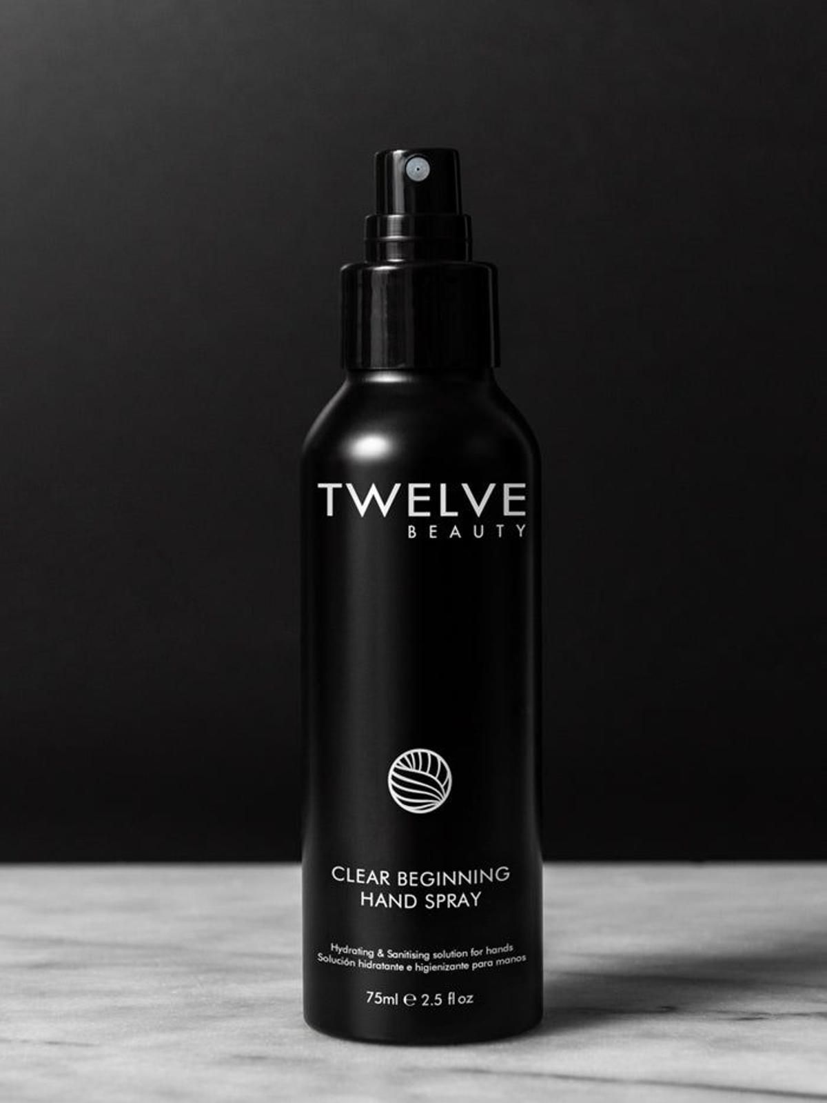 Spray desinfectante de manos de Twelve Beauty (Precio: 24 euros)