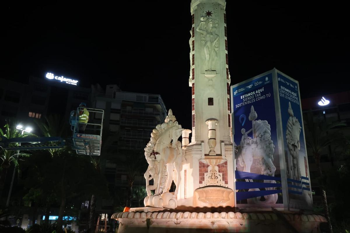 Alicante ya protege a la fuente de Luceros del terremoto de las mascletás de Hogueras Alicante ya protege a la fuente de Luceros del terremoto de las mascletás de Hogueras