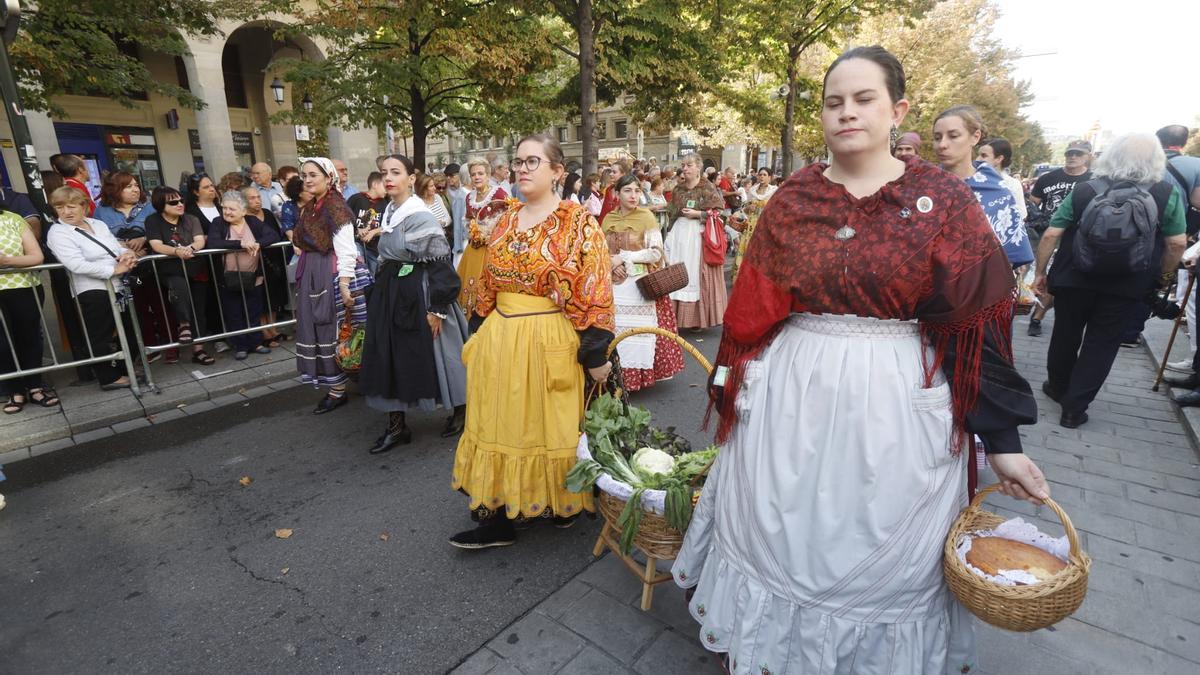 La Ofrenda de Frutos celebrada el año pasado, en Zaragoza.