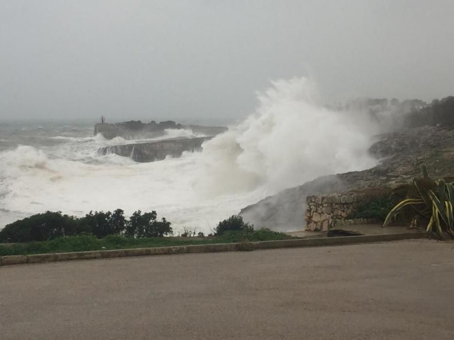 El temporal golpea el Llevant de Mallorca