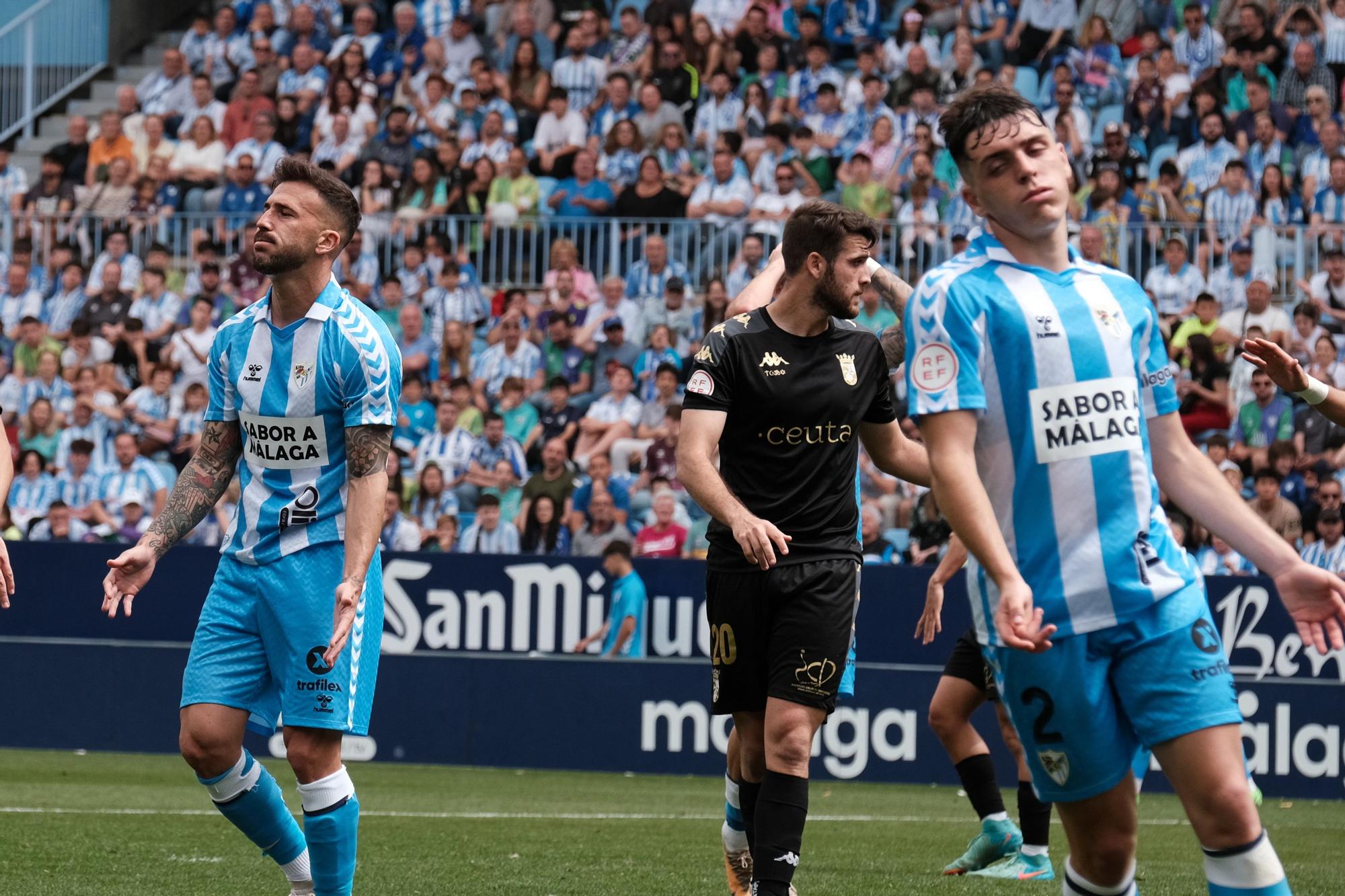 Málaga CF - AD Ceuta en La Rosaleda.