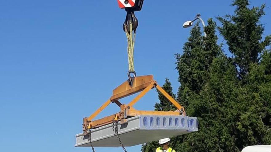 El avance de las obras en lo que será la nueva zona de Urgencias es ya notable.