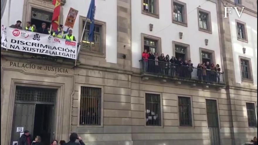 Segunda jornada de la huelga indefinida en Justicia