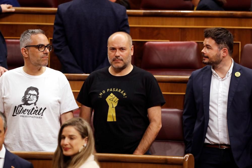 Entrada dels polítics presos al Congrés.