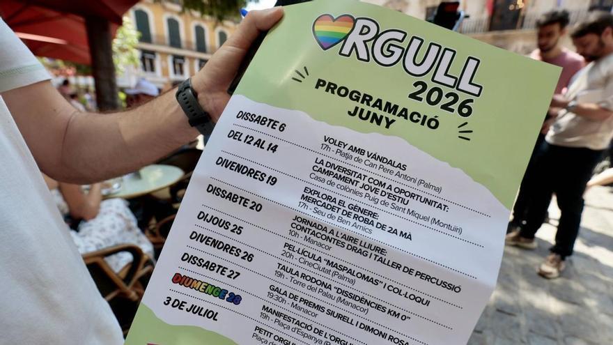 Estas son todas las actividades del Orgullo 2026 en Mallorca: Palma, Manacor, Port de Pollença y Montuïri se reparten el protagonismo