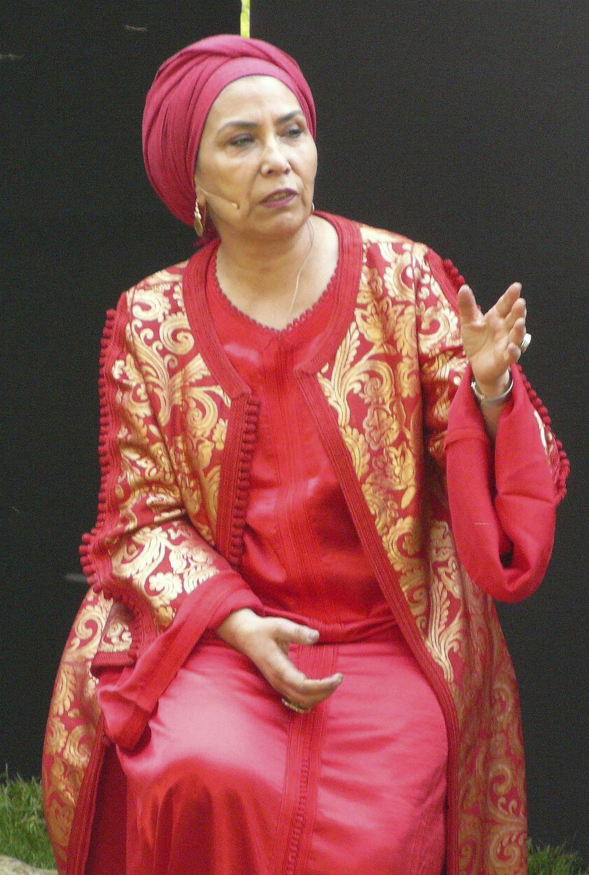 La escritora y narradora marroquí Halima Hamdane Conteuse.