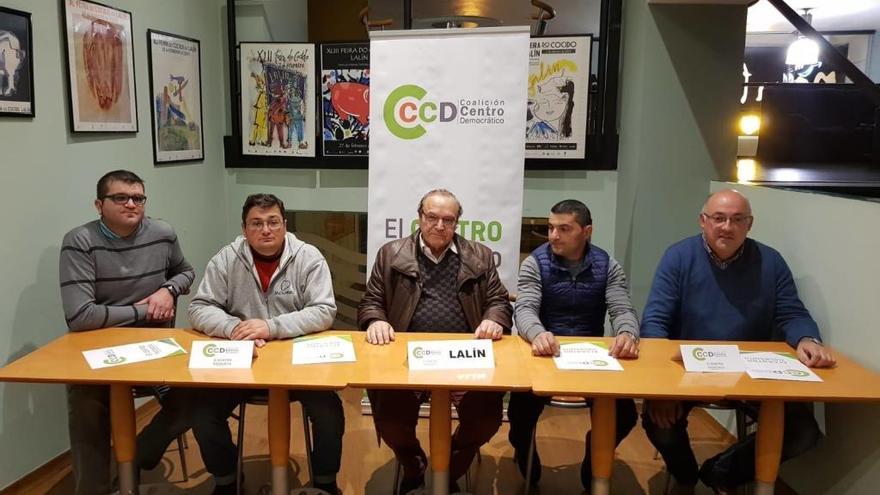 Constitución de la coordinadora local de CCD Galicia, ayer, en Lalín.