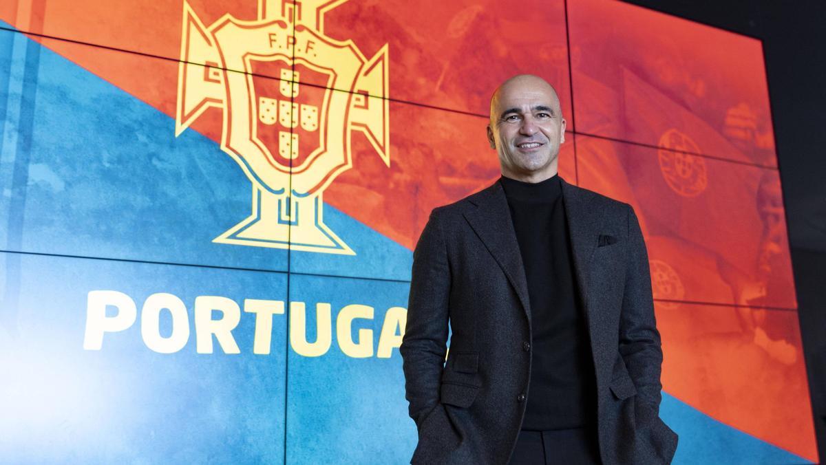 Roberto Martínez, en la sede de la Federación Portuguesa de Fútbol