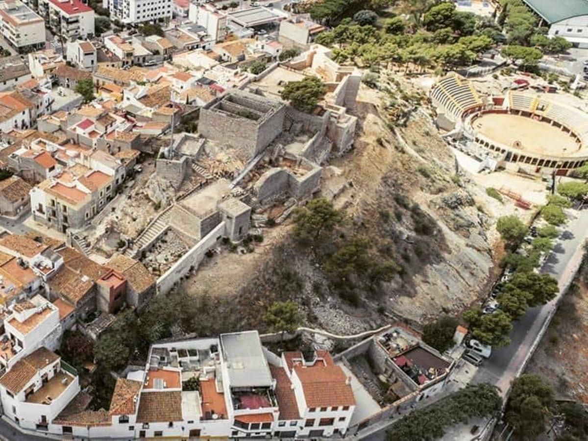 Imagen aérea del casco antiguo de Orpesa.