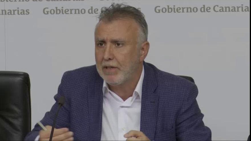 Ángel Víctor Torres informa de las últimas novedades relacionadas con el positivo de coronavirus en el sur de Tenerife