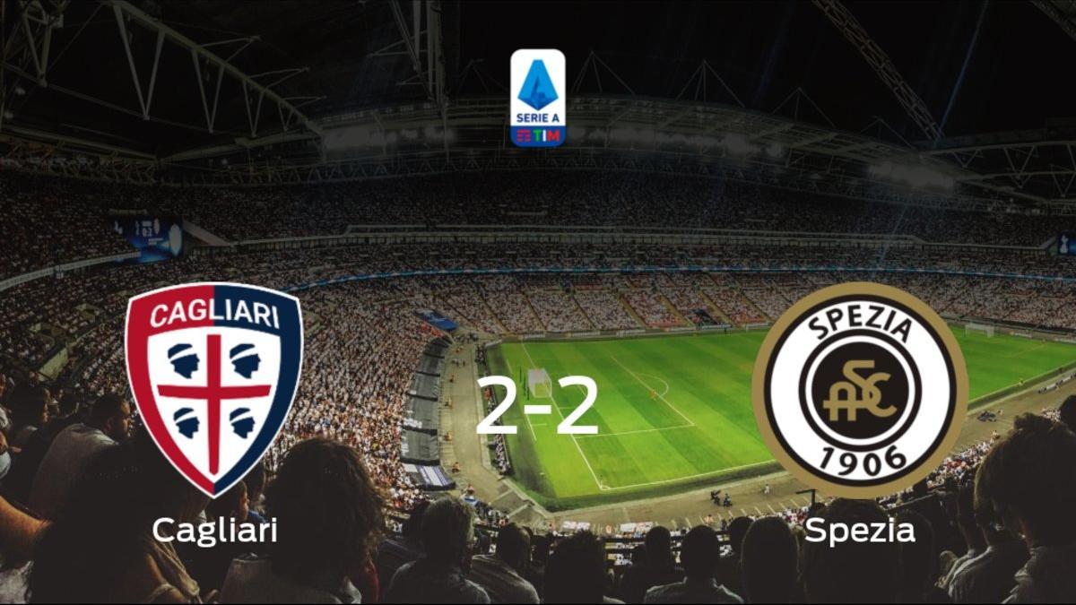 Reparto de puntos entre el Cagliari y el Spezia Calcio (2-2)