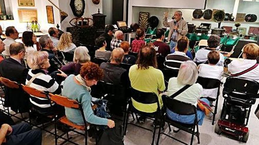 Un moment de la intervenció de Fede Luque, durant la inauguració