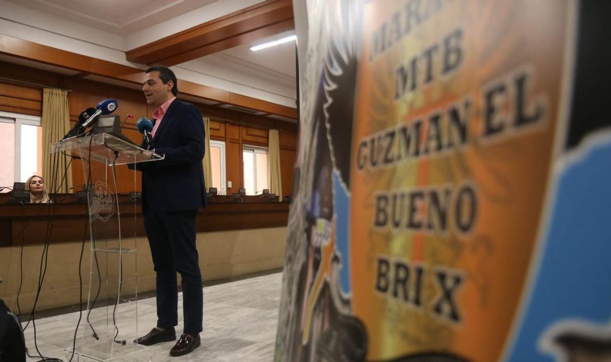 José María Bellido, durante la presentación de la MTB Guzmán El Bueno.