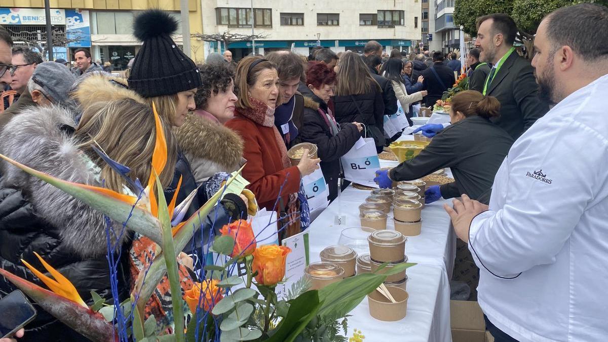 Foto de la última edición de la demostración gastronómica de la Festa de la Carxofa, en enero de este año.