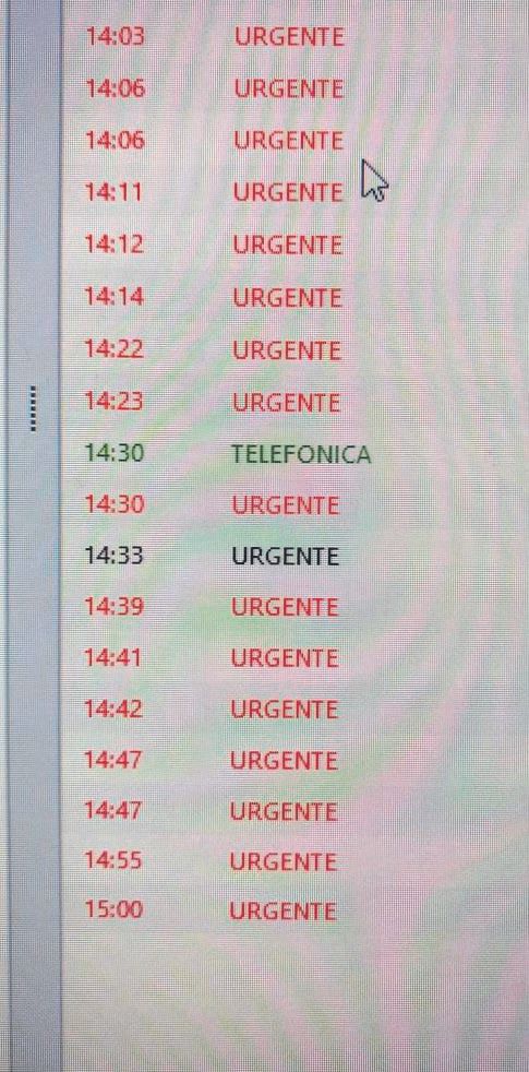 Dos minutos por paciente: Una imagen de la agenda de ayer de un médico de Arquitecte Bennàssar