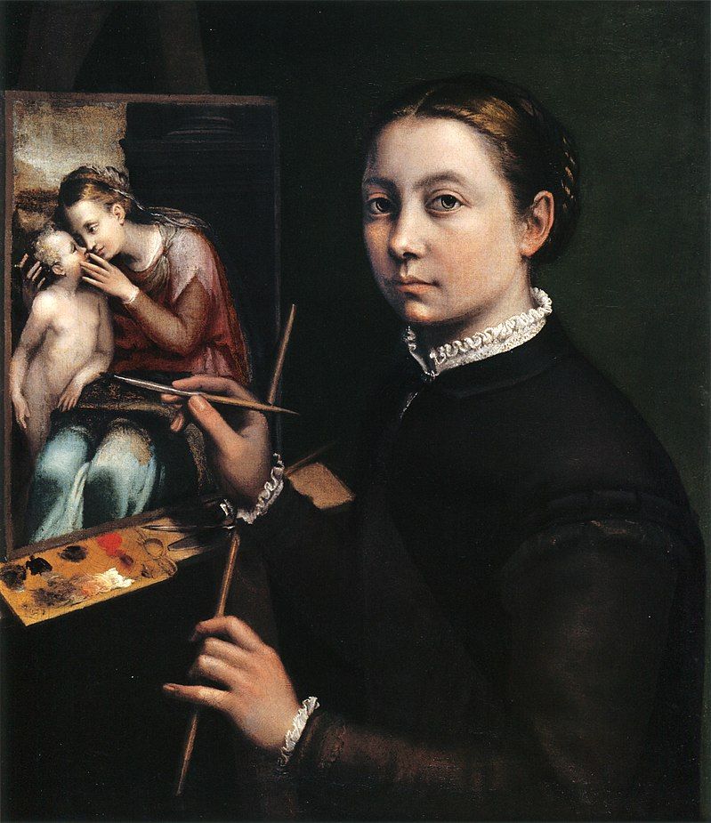 Sofonisba Anguissola, Autorretrato, 1556, Museo Lancut, Polonia