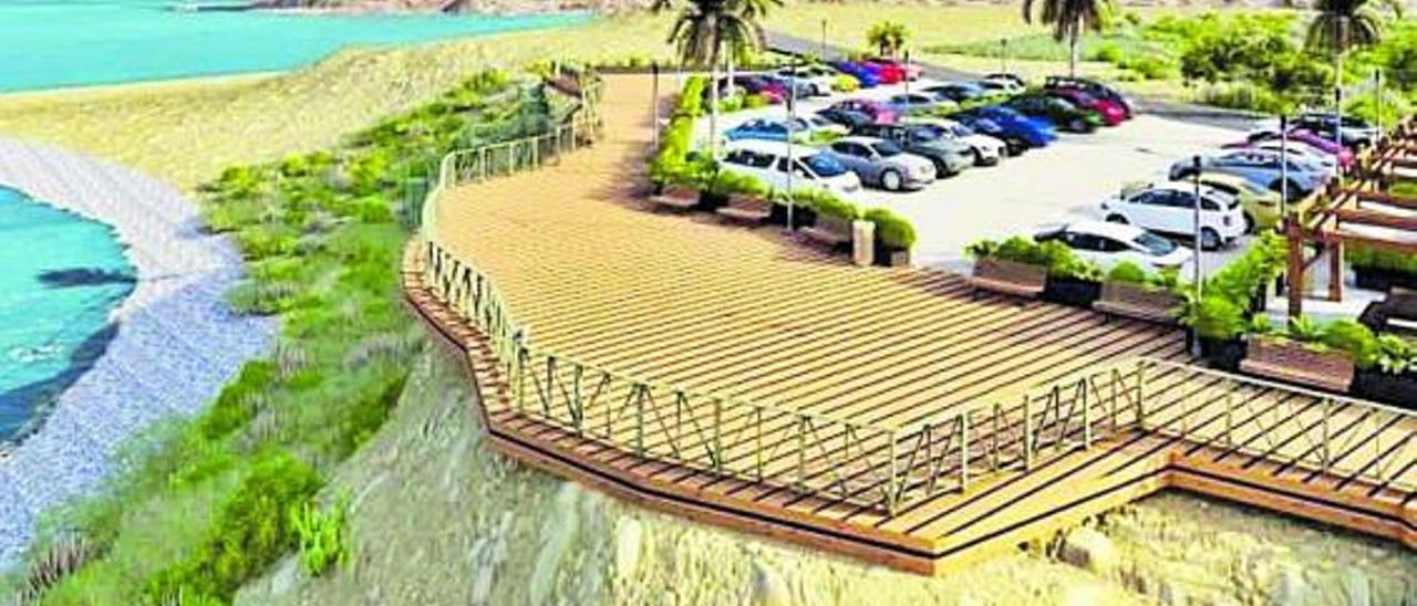 Mejora prevista este año para acceder a la playa de El Charco, hasta donde llegaban los PAI. | INFORMACIÓN