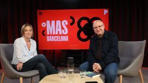 Mas Barcelona - Rosa Rubio con Sergi Mas en el plató de El Periódico.