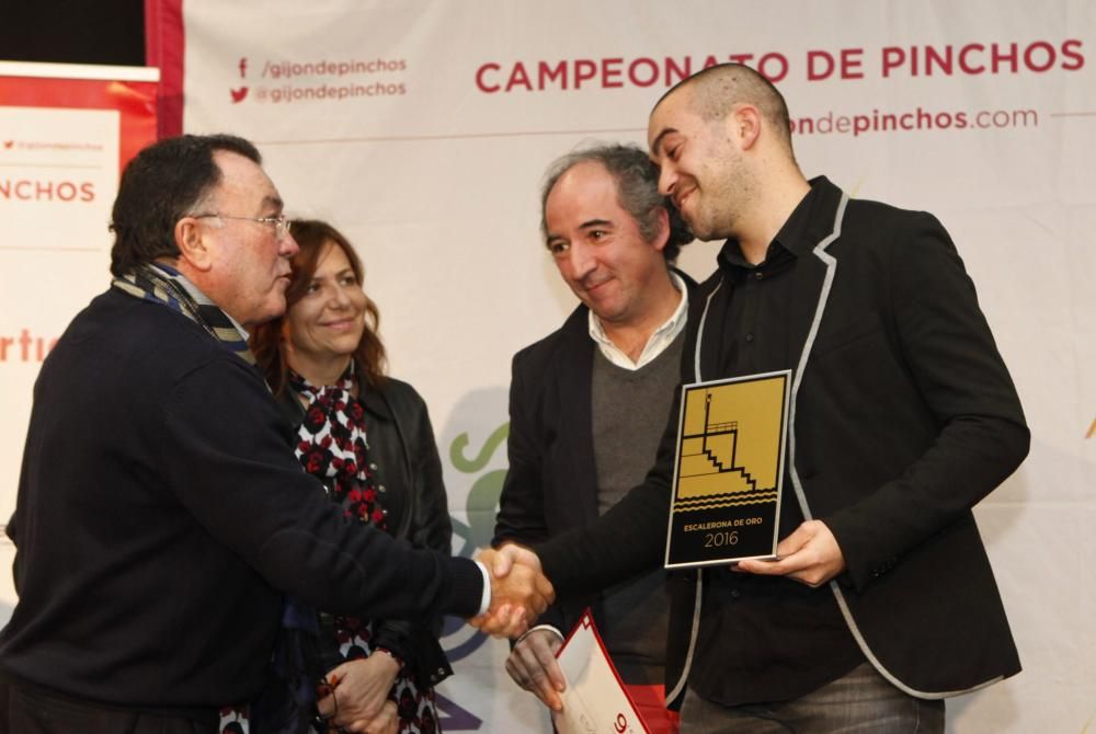 Entrega del IX Campeonato de Pinchos de Gijón.