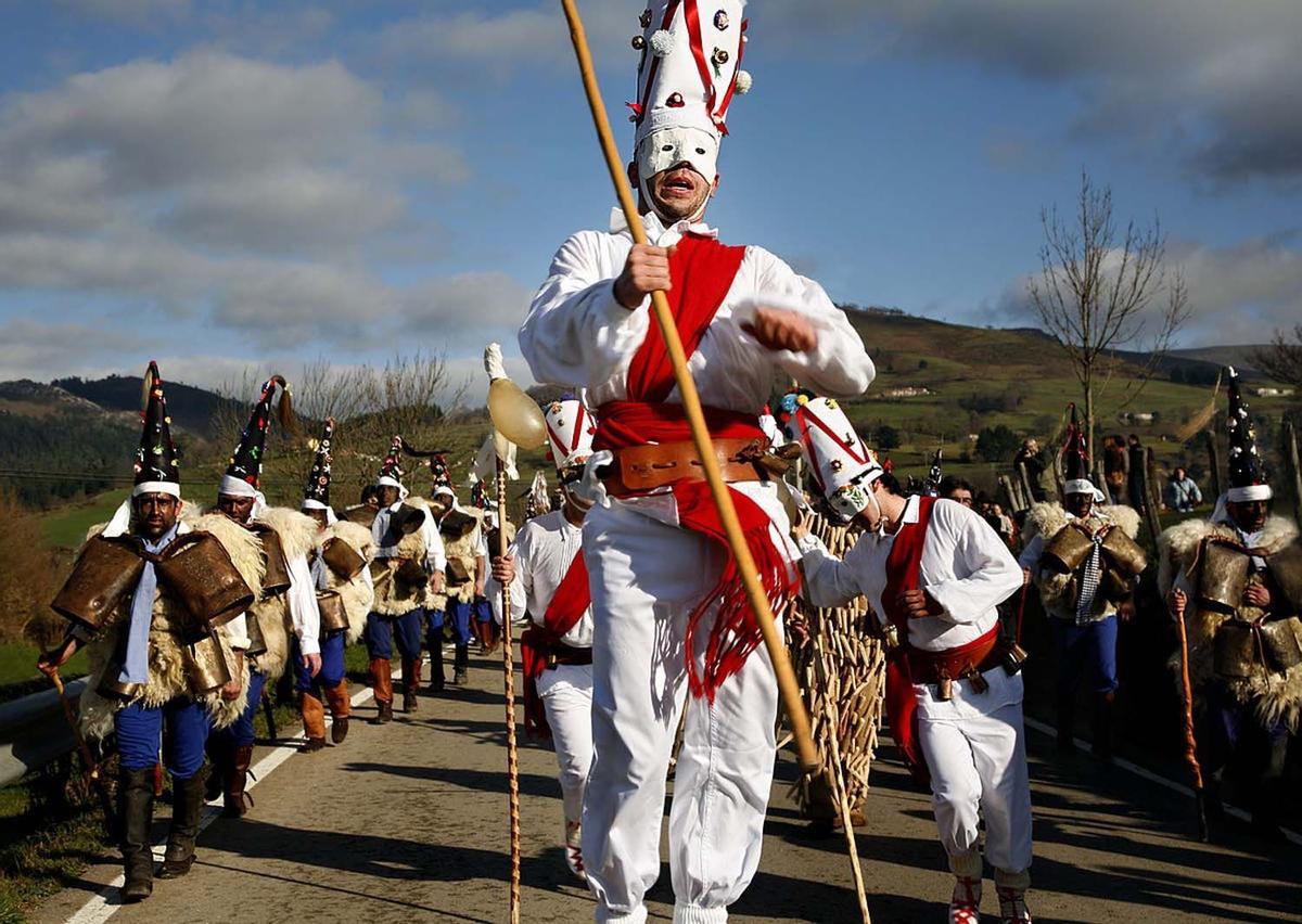 Máscaras contra los espíritus en Cantabria