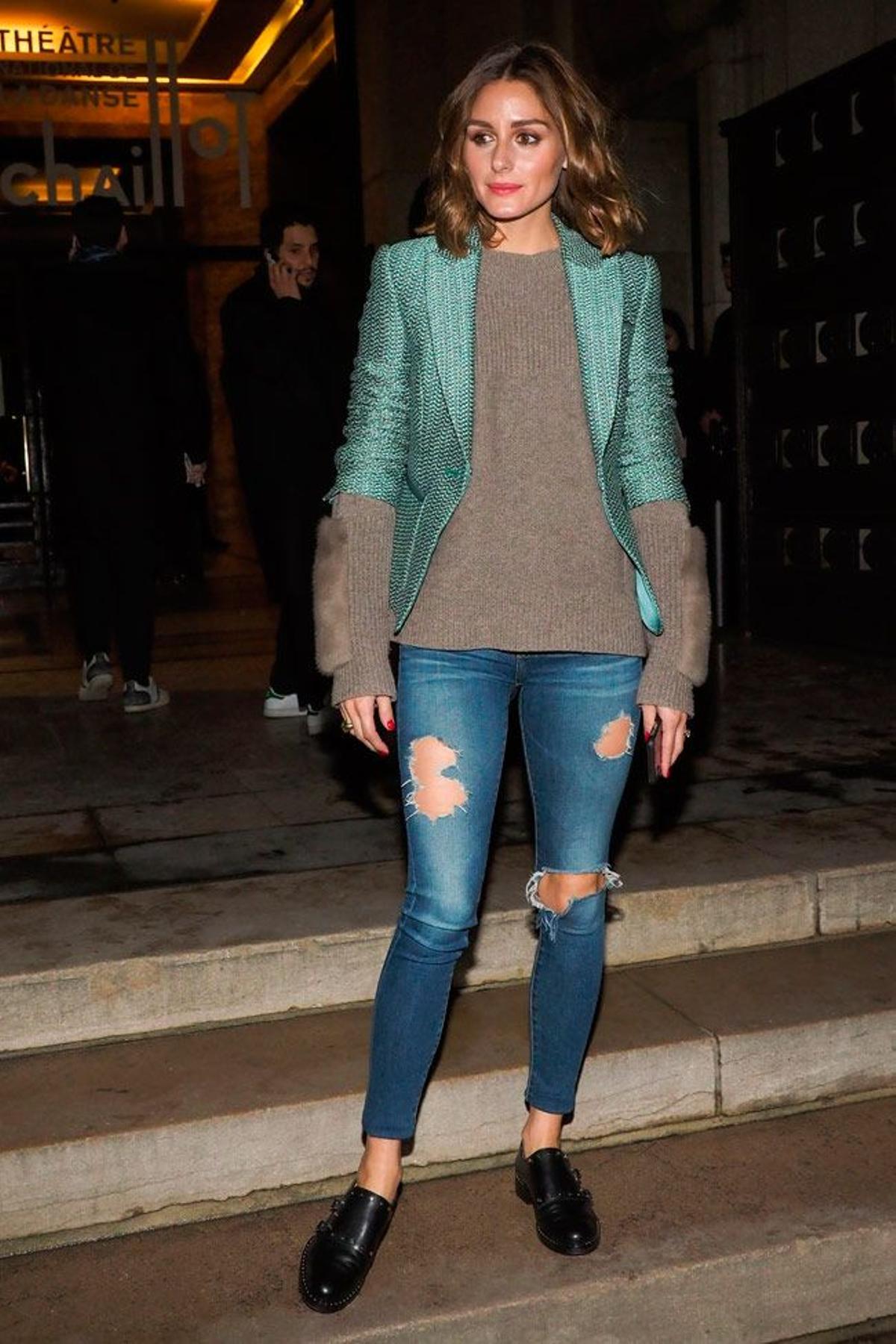 Look de Olivia Palermo en el desfile de Armani Privé