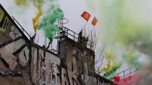 Protesta prokurda contra las operaciones militares del Ejército turco en el norte de Siria e Irak.