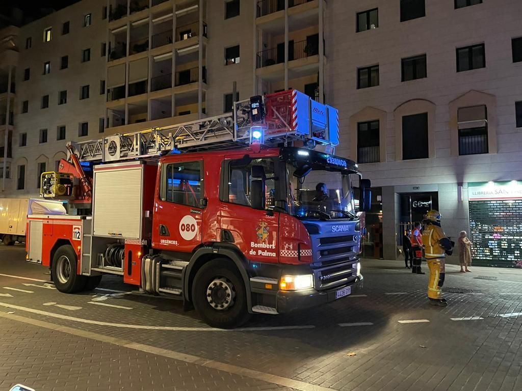 Brand im Burger King an Palmas Plaça d'Espanya