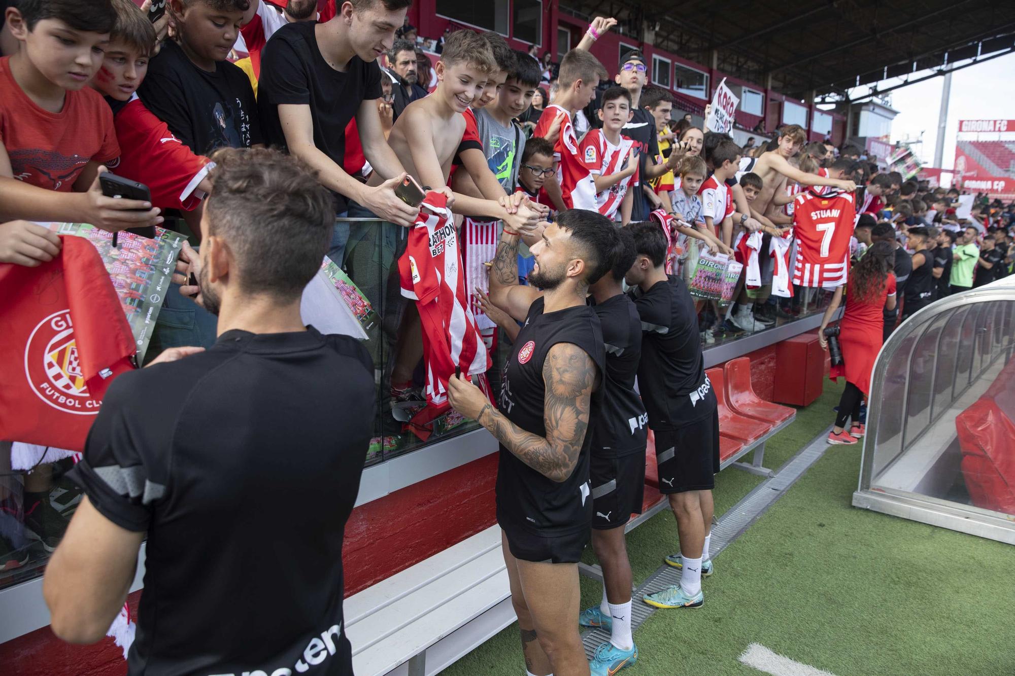 Entrenament obert del Girona FC a Montilivi per les Fires de Girona