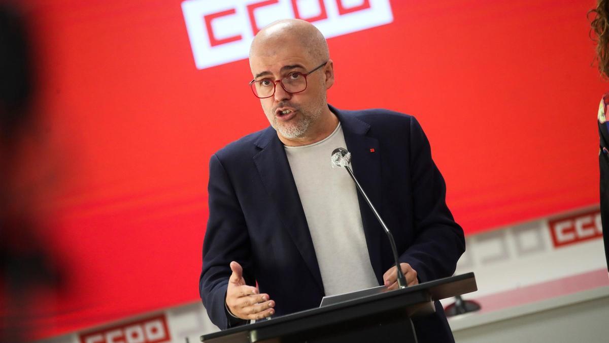 Unai Sordo, secretario general de CCOO.