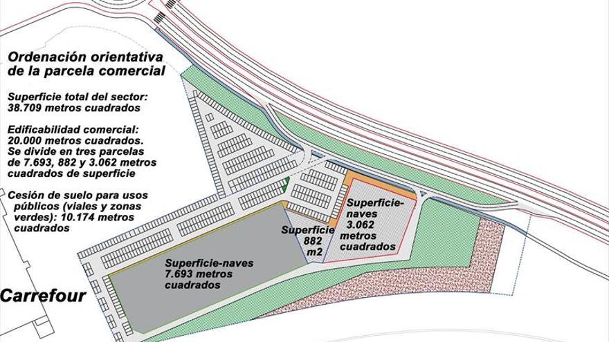 El nuevo parque comercial junto al Carrefour de Cáceres sigue adelante