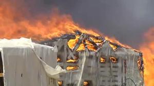 És el vuitè incendi que pateix l’assentament barraquista en dos anys.