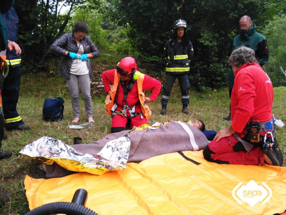 Rescate del montañero desaparecido en Somiedo