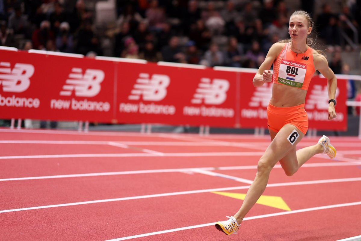 Femke Bol, camino de su récord. Femke Bol, camino de su récord.