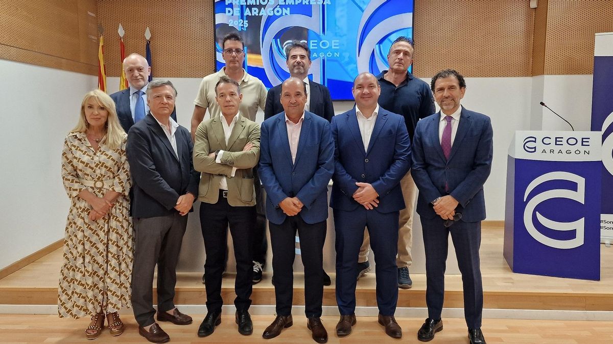 Representantes de las empresas premiadas, este jueves.
