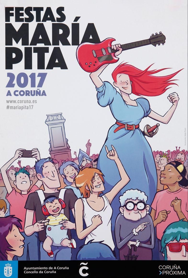 Así evolucionaron los carteles de las Fiestas de María Pita en 175 años en A Coruña