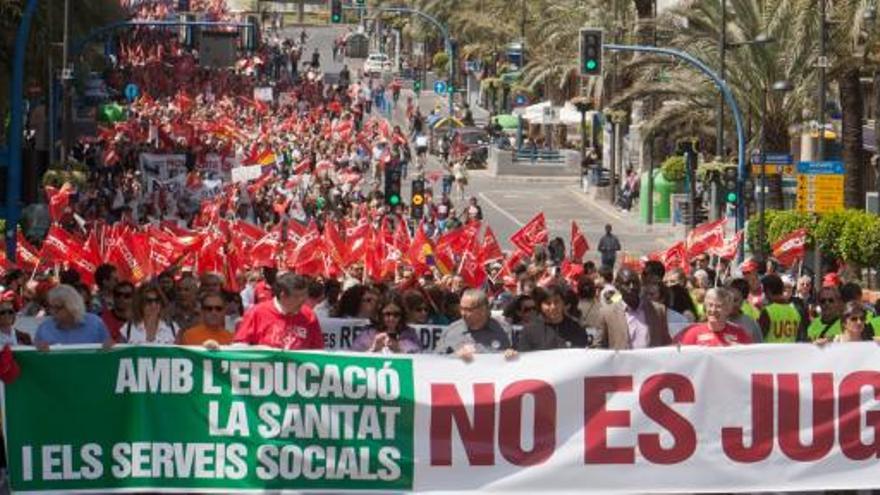 Una imagen de la manifestacion en Alicante